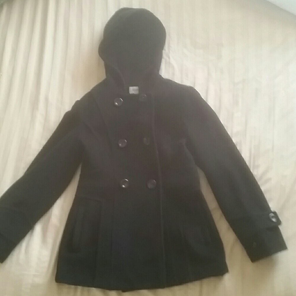 St John's Bay pea coat with hood.